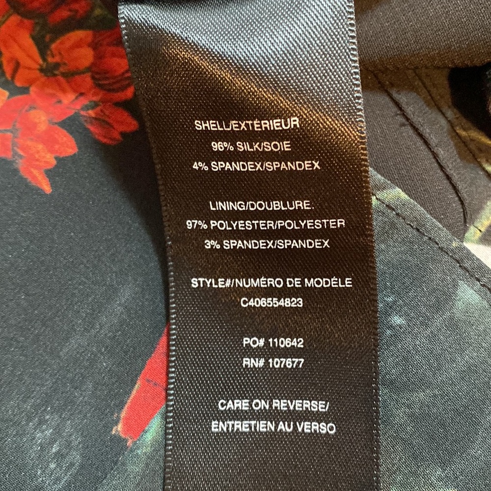 🌺 Alice and Olivia Silk Moody Floral Dress 🌺 - Picture 5 of 6